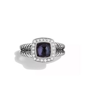 David Yurman Albion Ring with Amethyst & Diamonds